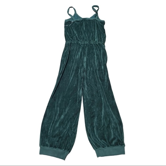 NWT Suzie Kondi Giorgi Jumpsuit in Basil Green Velour Jumpsuit Medium - Picture 4 of 7